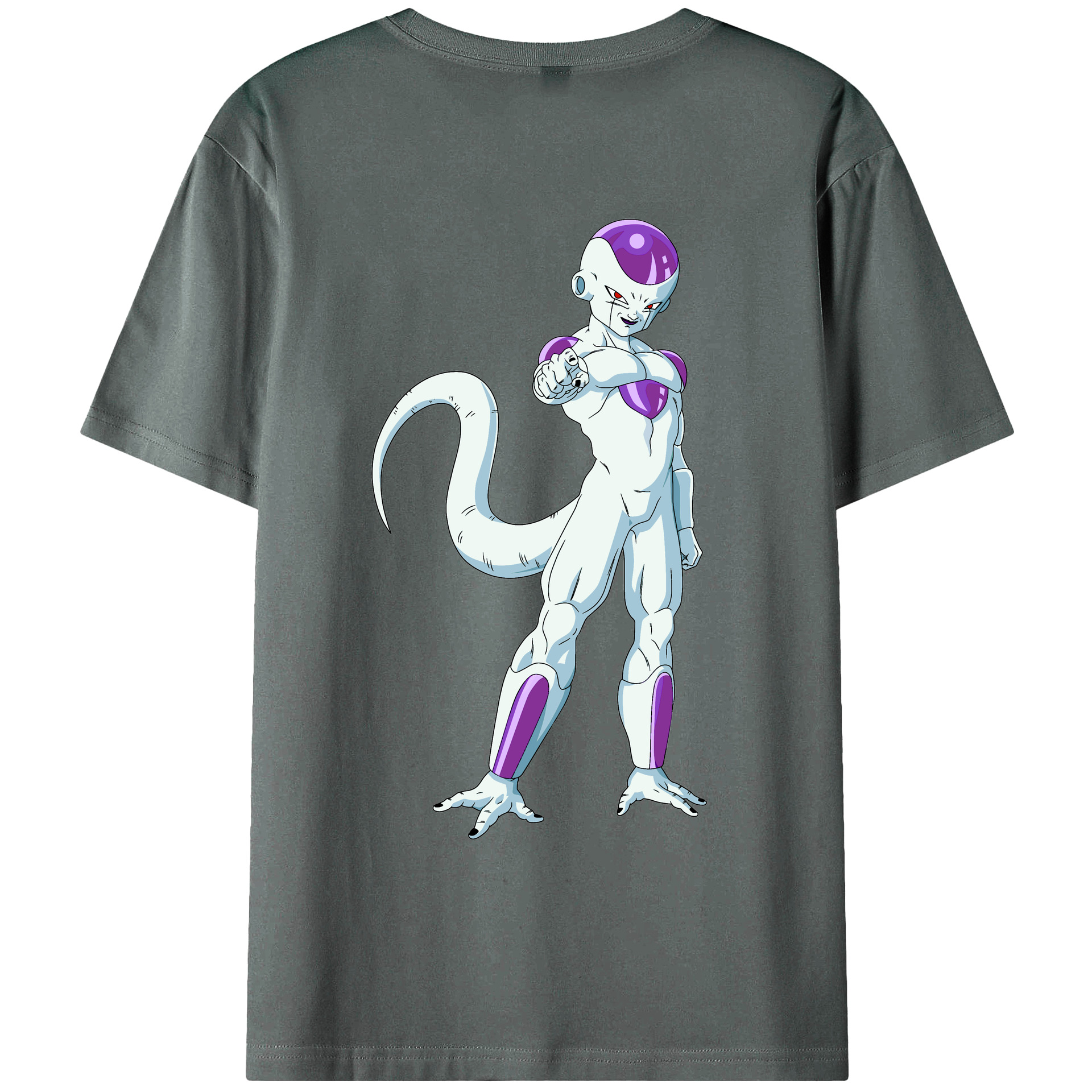 （画像用） ドラゴンボール フリーザ DRAGON BALL Frieza 綿100％ メンズ半袖Tシャツ（バックプリント） 通気性